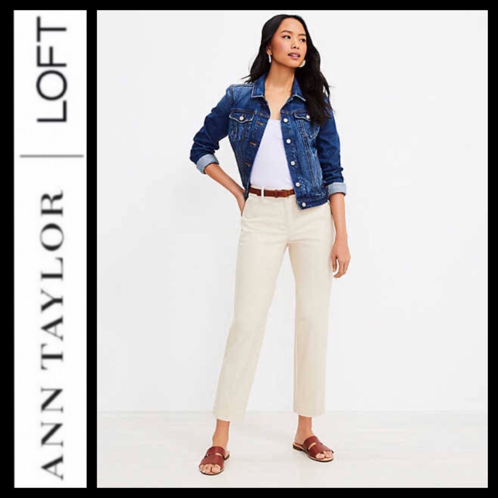 NWT Ann Taylor Loft The Riviera Slim Pants Curvy